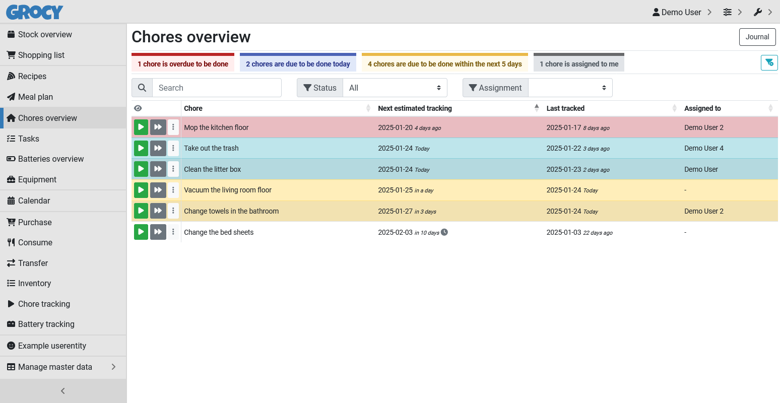Grocy - ERP beyond your fridge