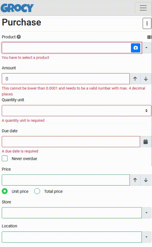 Grocy input productivity Grocy input productivity