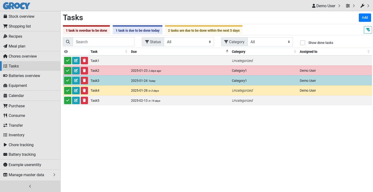 Grocy - ERP beyond your fridge