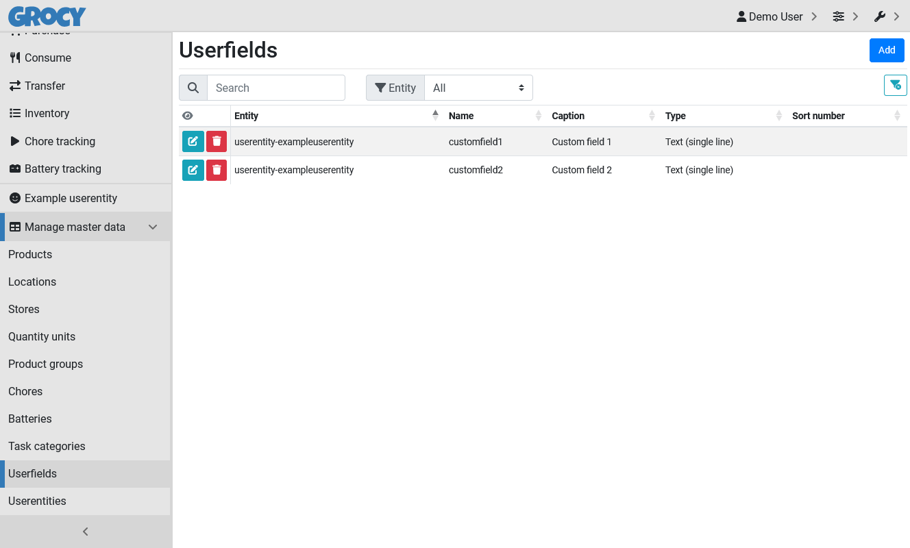 Grocy - ERP beyond your fridge
